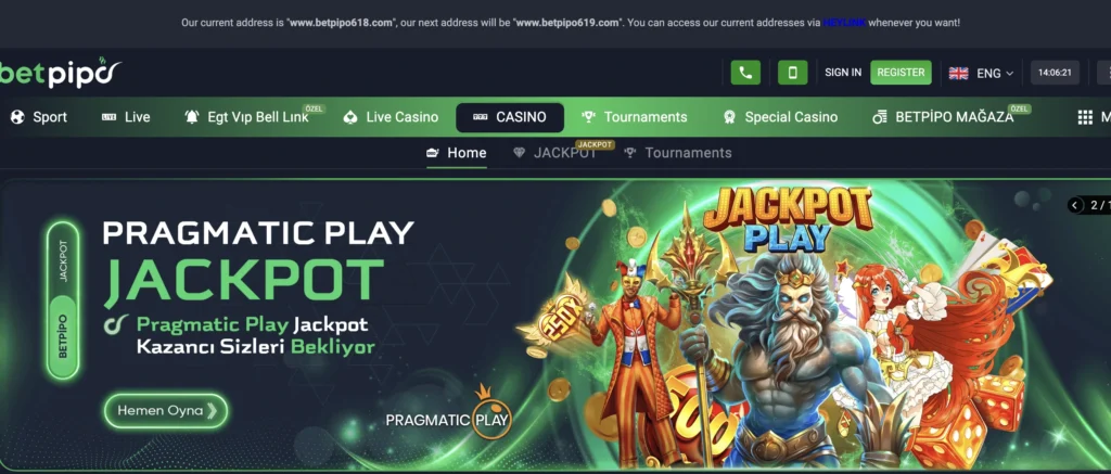 Betpipo Jackpot